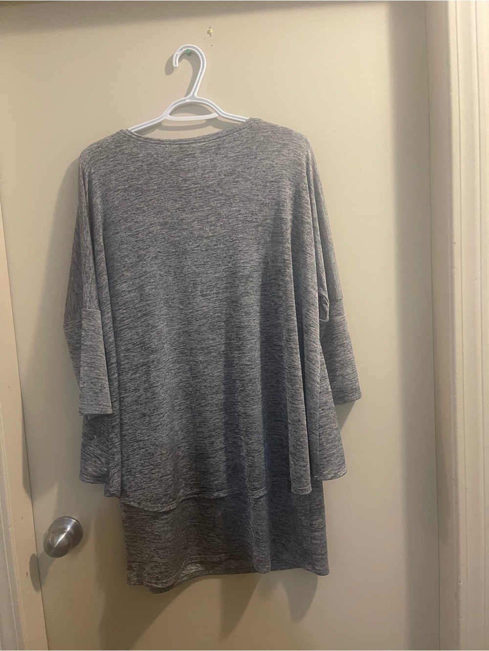 Joseph Ribkoff Gray V-Neck Knit Top - Picture 6 of 6
